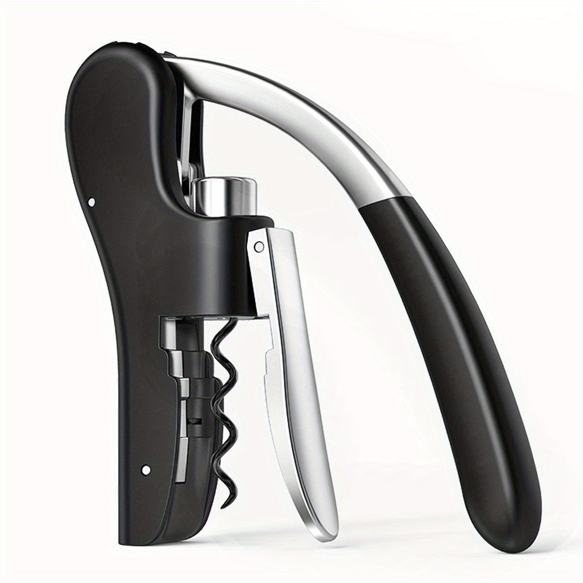 Lever-Action Wine Opener with Comfortable Grip for Effortless Cork Removal at Home, Bars & Restaurants | Thomler