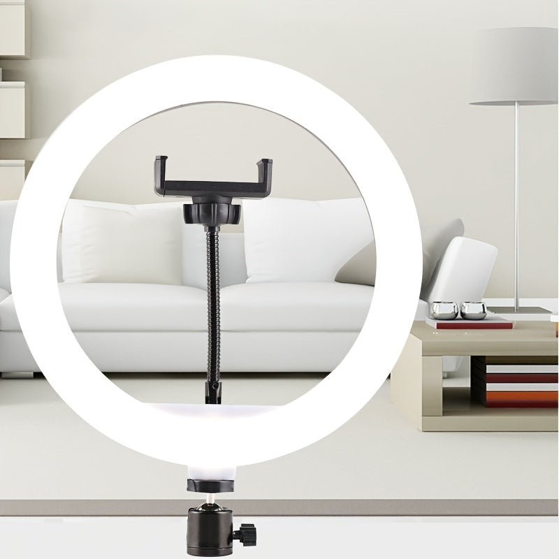 Aro de luz regulable de 10 pulgadas con trípode de 22 pulgadas y soporte para teléfono para selfies, grabación de video, streaming, creación de contenido y belleza