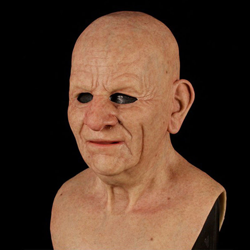 Vollgesichtsmaske für Erwachsene – Kostüm-Kopfbedeckung aus Naturlatex für Halloween, Theater & Cosplay-Events