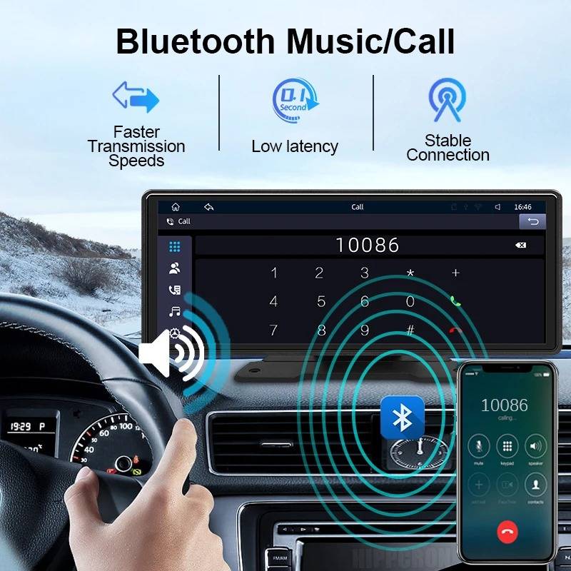 Auto-Radio mit Touchscreen, Bluetooth und Rückfahrkamera