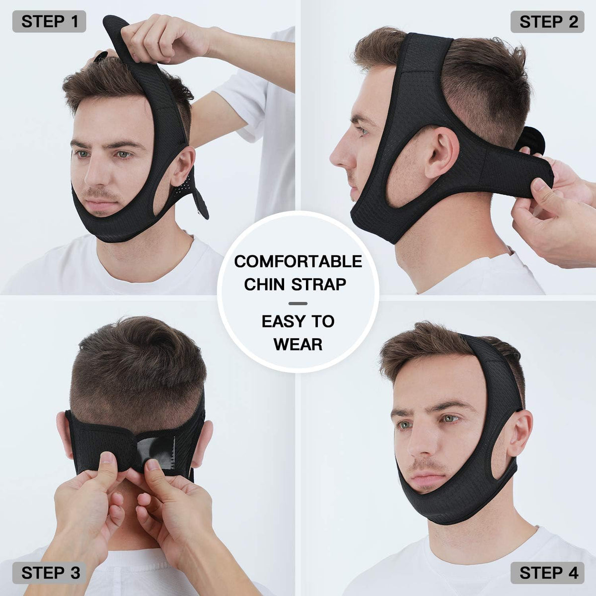 Sleep Strap for Mouth Breathing Support – Adjustable Chin Wrap for Nighttime Comfort & Better Rest | Thomler