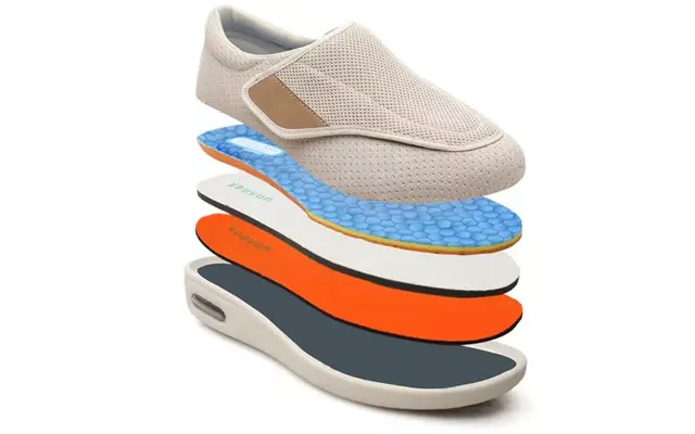 Orthopedic Sneakers for Edema & Sensitive Feet – Extra Wide Cushioned Walking Shoes with Adjustable Laces for Circulation & Diabetic Care
