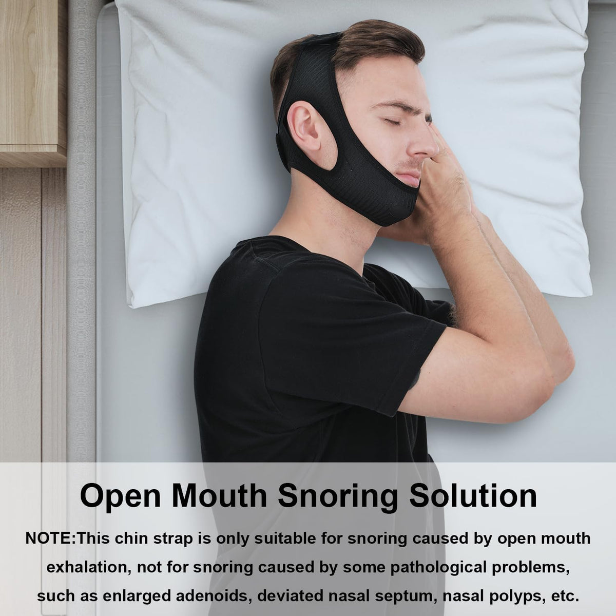 Sleep Strap for Mouth Breathing Support – Adjustable Chin Wrap for Nighttime Comfort & Better Rest | Thomler
