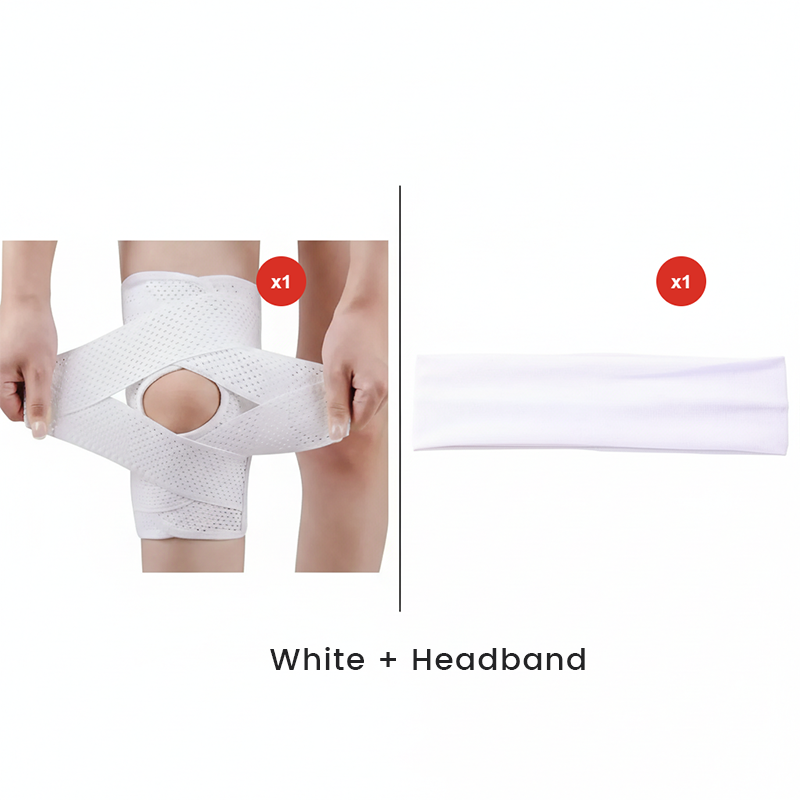 Adjustable Knee Brace with Stabilizing Straps – Breathable Compression Sleeve for Sports