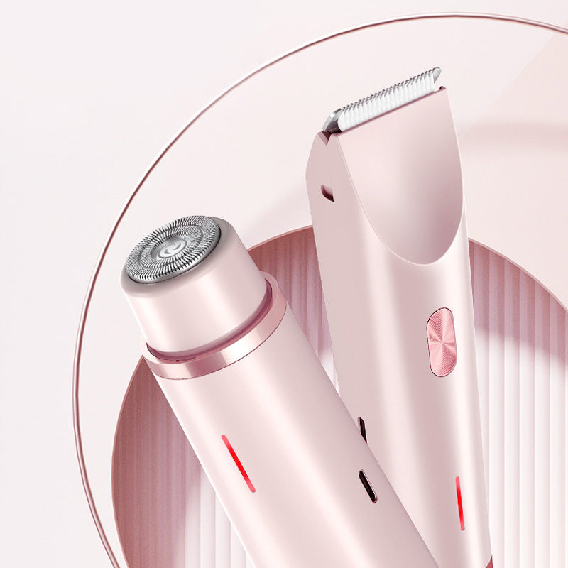 Rechargeable Dual-Head Precision Trimmer for Face, Underarms & Bikini Line – Waterproof IPX7, USB-C Fast Charging, Gentle on Sensitive Skin | Thomler