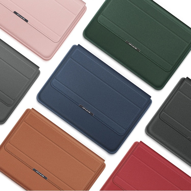 Convertible Notebook Case with Adjustable Angle Riser 11-16 Inch Slim Carrying Pouch Workspace Organizer for Remote Workers Students | Thomler
