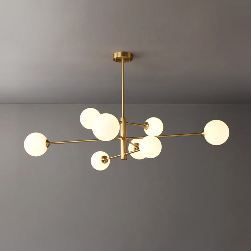 Multi-Globe Hanging Fixture with Adjustable Height for Dining Room & Living Room – Metal Frame with Glass Orbs – G9 LED Bulbs Included – 24 | Thomler