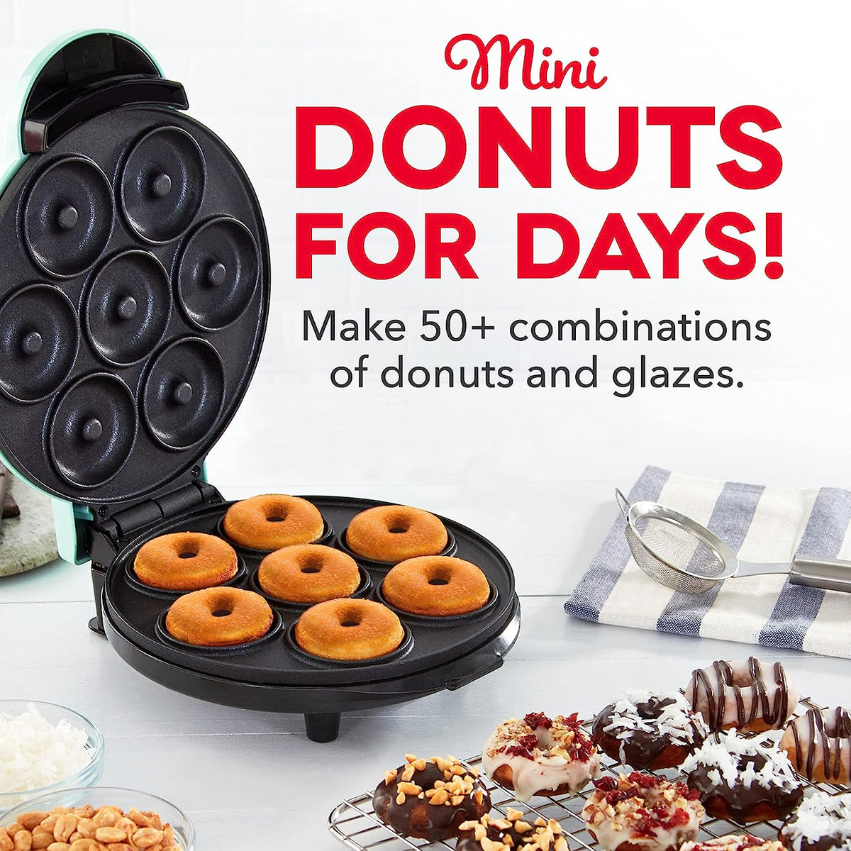 Mini-Donut-Maker, für 7 Donuts