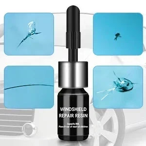 Windshield Crack Repair Kit DIY Auto Glass Chip Fix Tool for Car Window Home Clear Resin Adhesive System