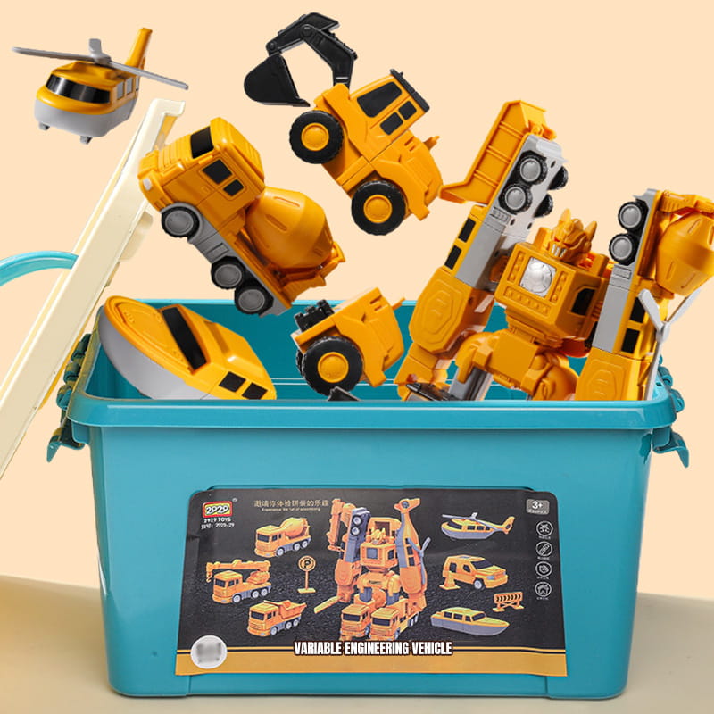 Magnetic Construction Vehicle Building Set for Kids – Transformable Toy Trucks with Snap-Together Magnets for Creative Play & STEM Learning | Thomler