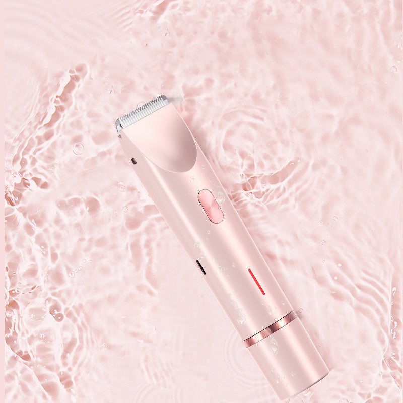 Rechargeable Dual-Head Precision Trimmer for Face, Underarms & Bikini Line – Waterproof IPX7, USB-C Fast Charging, Gentle on Sensitive Skin | Thomler