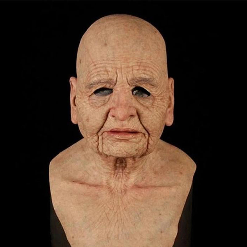 Vollgesichtsmaske für Erwachsene – Kostüm-Kopfbedeckung aus Naturlatex für Halloween, Theater & Cosplay-Events