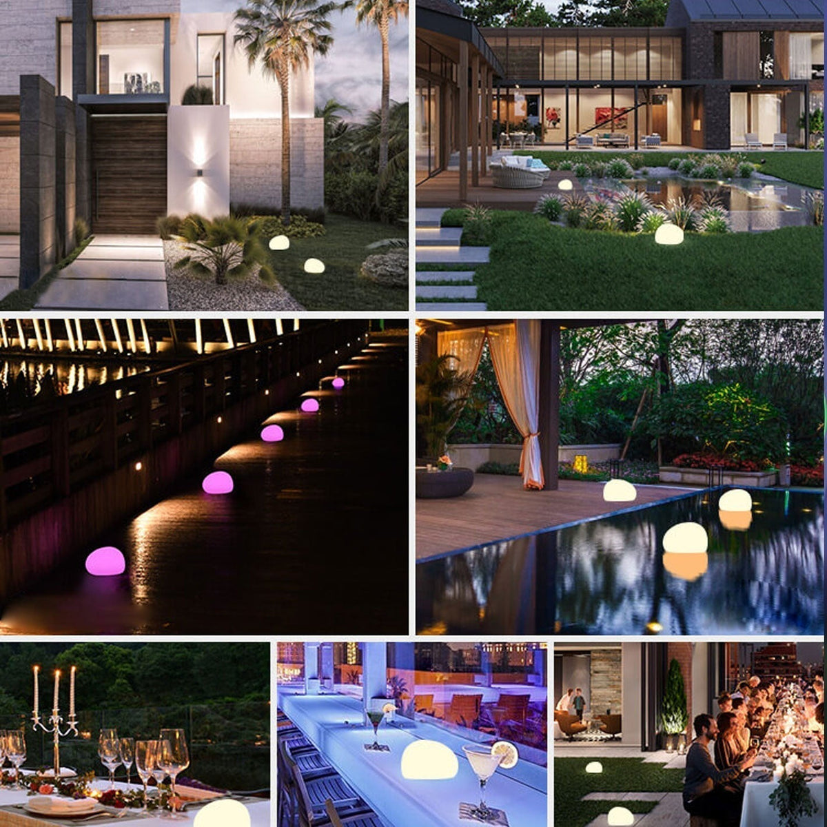 Aplique de pared LED de energía solar para patios, senderos y jardines: lámpara de exterior moderna resistente a la intemperie