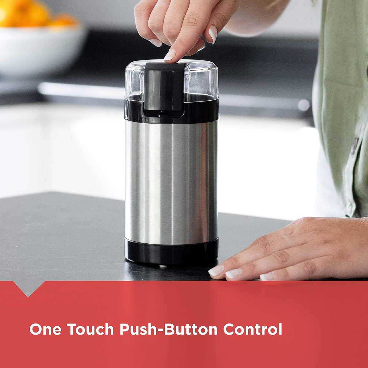 Elektrische Kaffeemühle für Bohnen, Gewürze und Nüsse