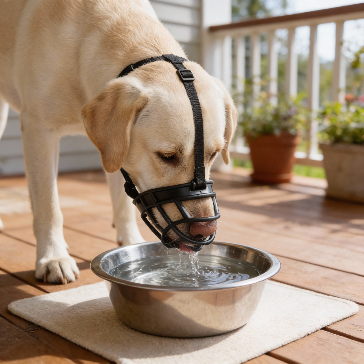 Mesh Dog Muzzle for Training & Safety | Adjustable Fit for Small to Large Breeds | Anti-Bite & Bark Control | Pet Safety Accessory | Thomler