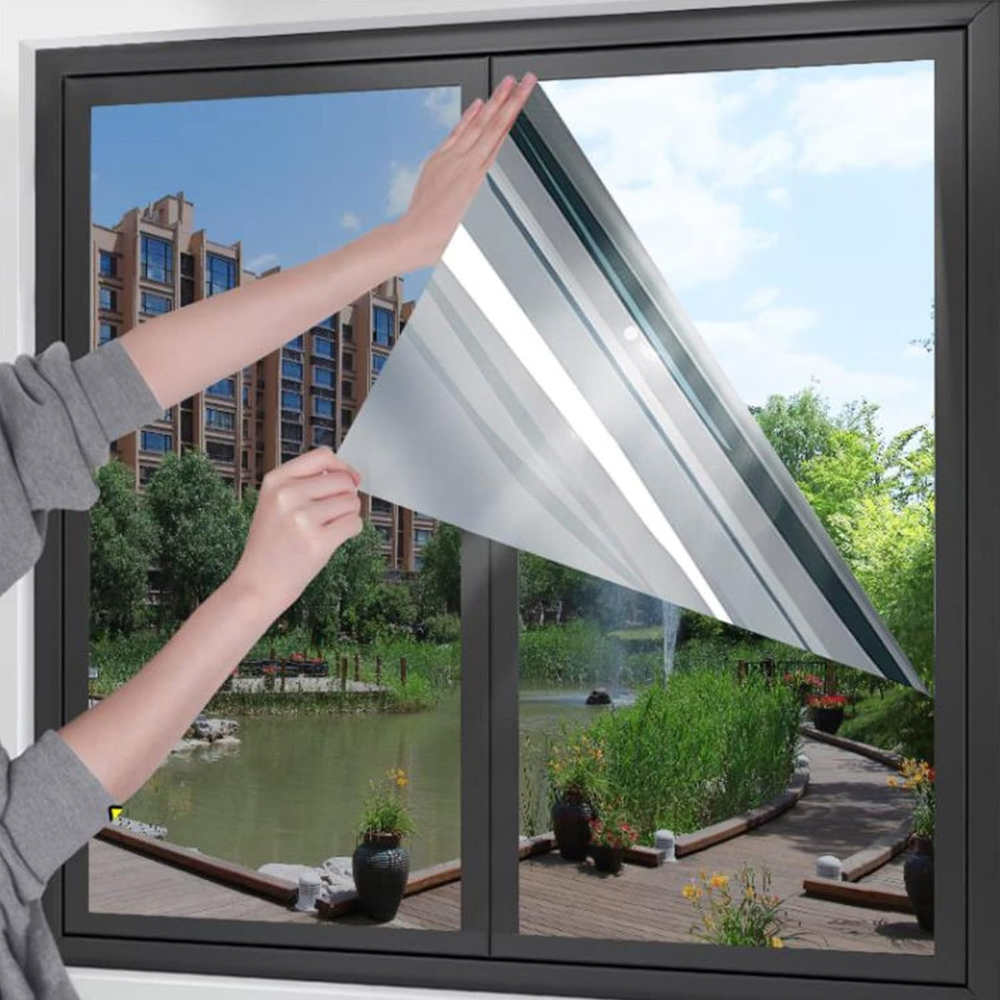 Reflektierende Einweg-Sichtschutzfolie zur Fensterisolierung