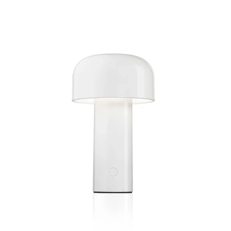 Rechargeable LED Mushroom Desk Lamp 8.3 in Cordless Touch Dimmer Warm White Portable Nightstand Light for Bedroom Living Room Patio Outdoor | Thomler