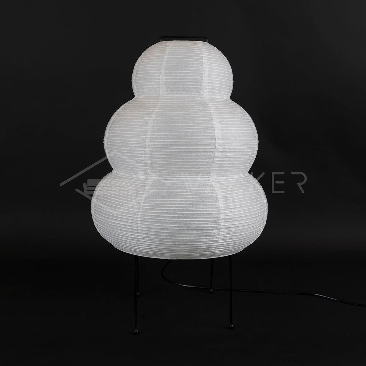 Lámpara de acento con pantalla de papel hecha a mano, 10 pulgadas de ancho, luz nocturna LED de brillo cálido para dormitorio, oficina, escritorio, rincón de lectura, estilo minimalista japonés