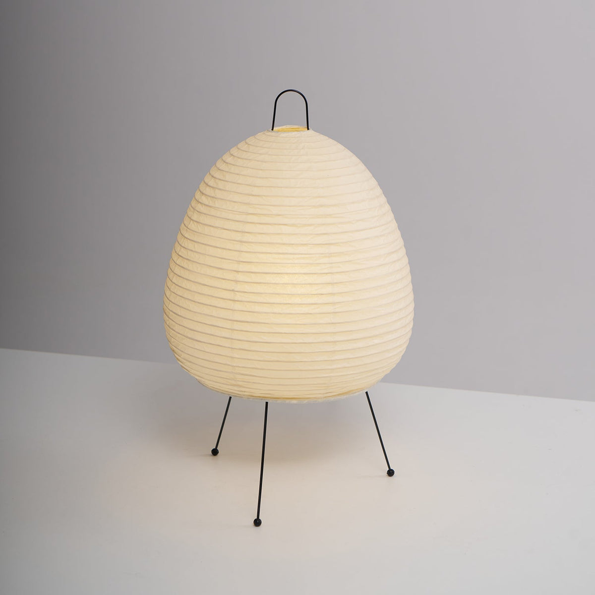 Lámpara de acento con pantalla de papel hecha a mano, 10 pulgadas de ancho, luz nocturna LED de brillo cálido para dormitorio, oficina, escritorio, rincón de lectura, estilo minimalista japonés
