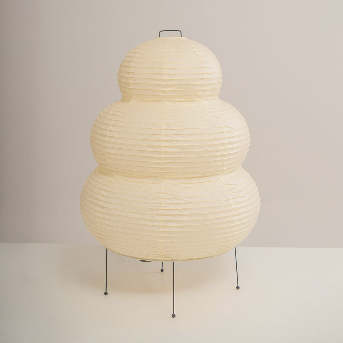 Lámpara de acento con pantalla de papel hecha a mano, 10 pulgadas de ancho, luz nocturna LED de brillo cálido para dormitorio, oficina, escritorio, rincón de lectura, estilo minimalista japonés