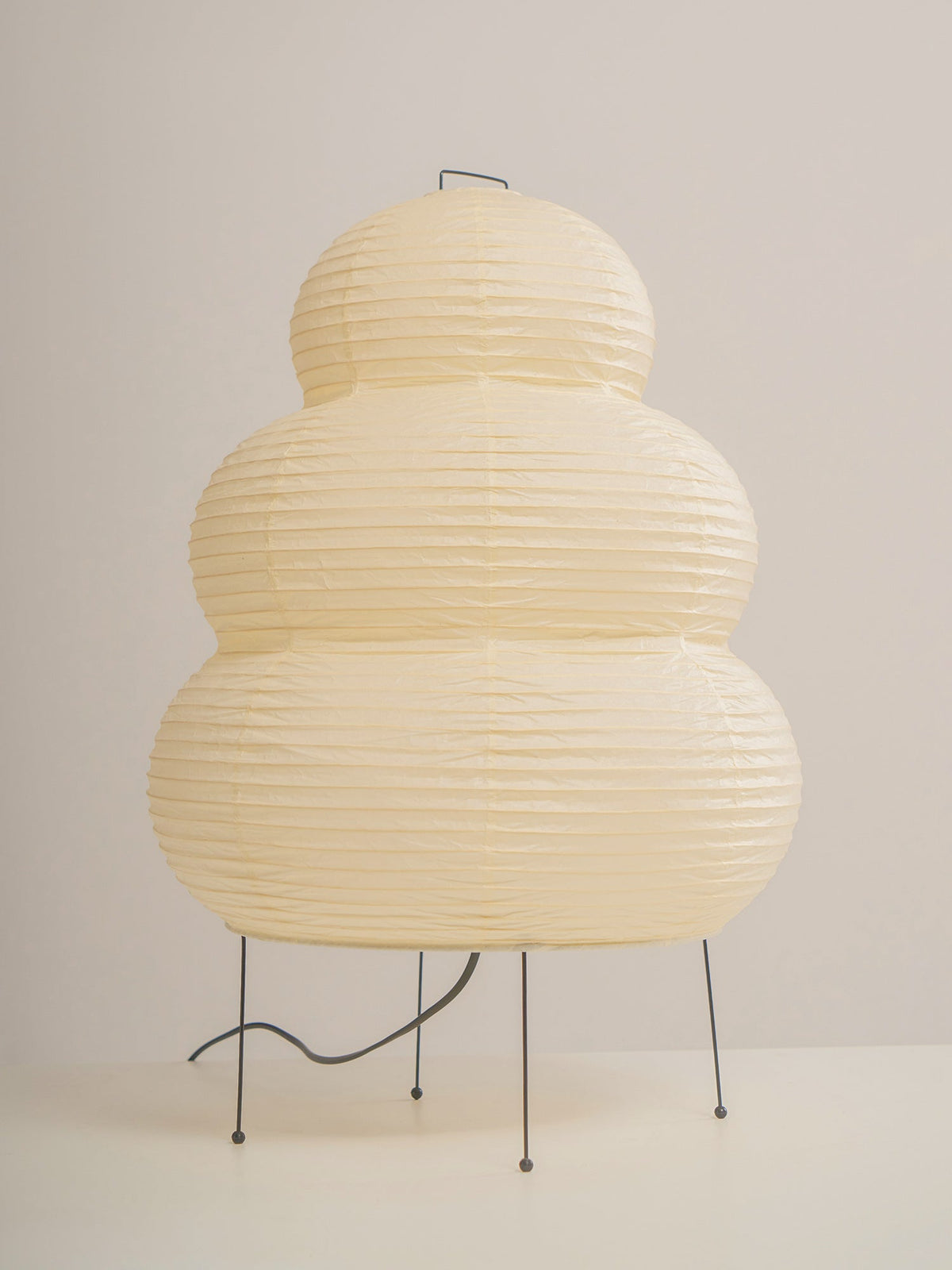 Lámpara de acento con pantalla de papel hecha a mano, 10 pulgadas de ancho, luz nocturna LED de brillo cálido para dormitorio, oficina, escritorio, rincón de lectura, estilo minimalista japonés