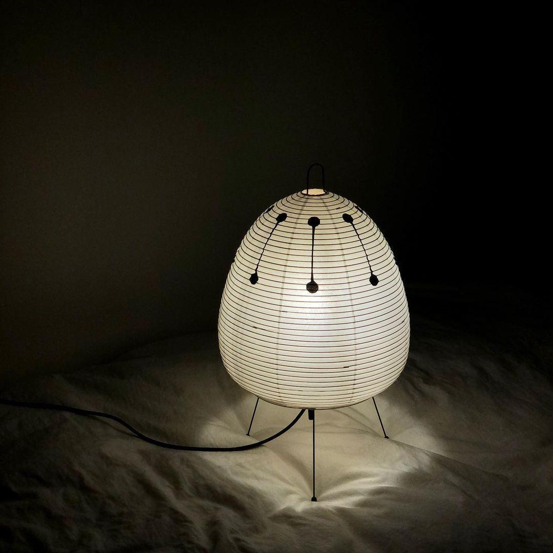 Lámpara de acento con pantalla de papel hecha a mano, 10 pulgadas de ancho, luz nocturna LED de brillo cálido para dormitorio, oficina, escritorio, rincón de lectura, estilo minimalista japonés
