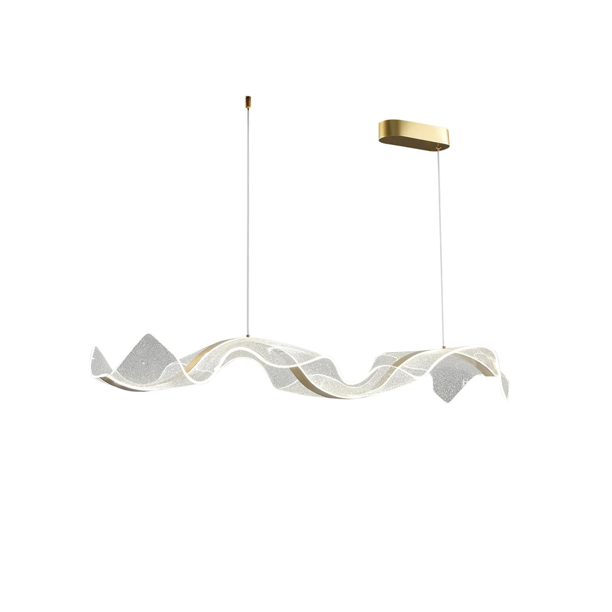Lineaire LED-plafondlamp 100-150 cm Dimbaar Acryl Hanglamp voor Eetkamer Woonkamer Keuken Moderne Hanglamp met Afstandsbediening | Thomler