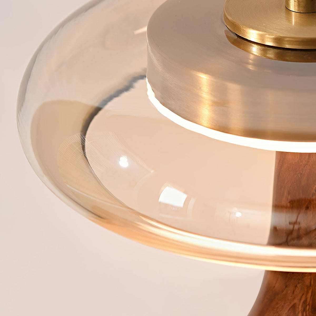 Desk Lamp with 3 Color Temperatures Glass and Brass LED Touch Light for Bedroom Office Nightstand Reading Warm Cool Neutral White 12W 10 Inc | Thomler