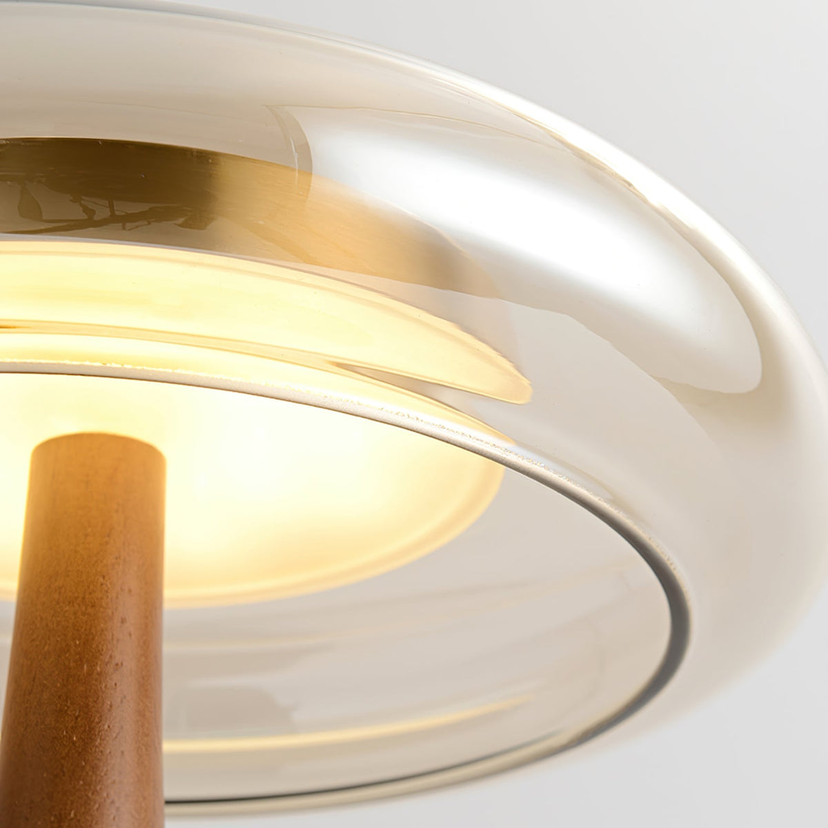 Desk Lamp with 3 Color Temperatures Glass and Brass LED Touch Light for Bedroom Office Nightstand Reading Warm Cool Neutral White 12W 10 Inc | Thomler