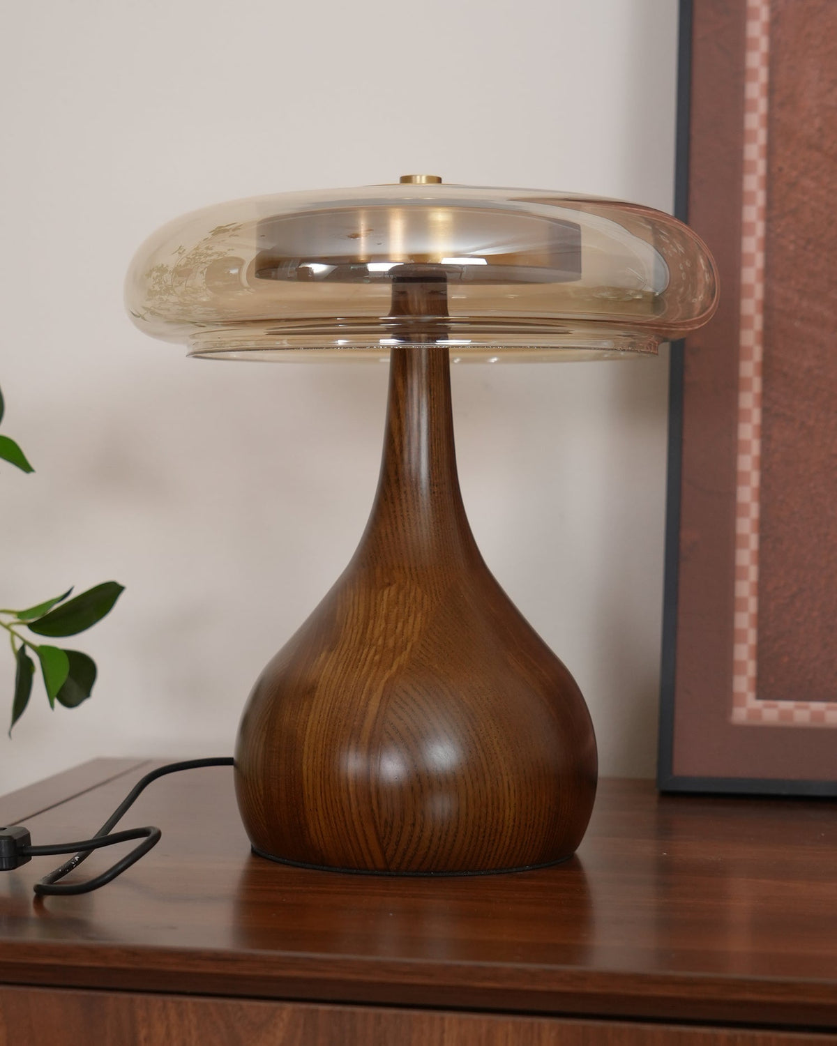 Desk Lamp with 3 Color Temperatures Glass and Brass LED Touch Light for Bedroom Office Nightstand Reading Warm Cool Neutral White 12W 10 Inc | Thomler
