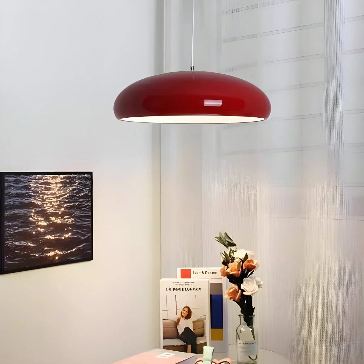 LED-Deckenleuchte mit umschaltbaren Lichtmodi für Kücheninseln, Esszimmer & offene Wohnbereiche – Runde Deckenlampe aus glänzendem Metall | Thomler