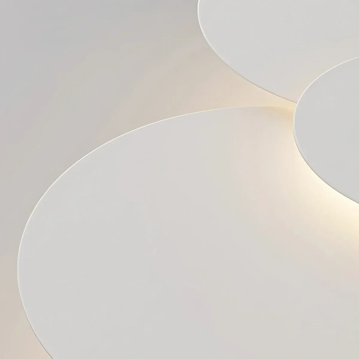 Flush Mount LED Ceiling Light with Rotating Discs White Dimmable Remote Control Modern Fixture for Bedroom Bathroom Living Room Hallway Adju | Thomler
