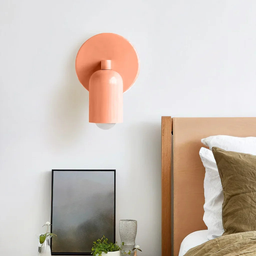 Adjustable LED Reading Sconce Metal Directional Bedside Lamp Black White Pink Spot Light for Bedroom Nightstand Contemporary Minimalist Inte | Thomler