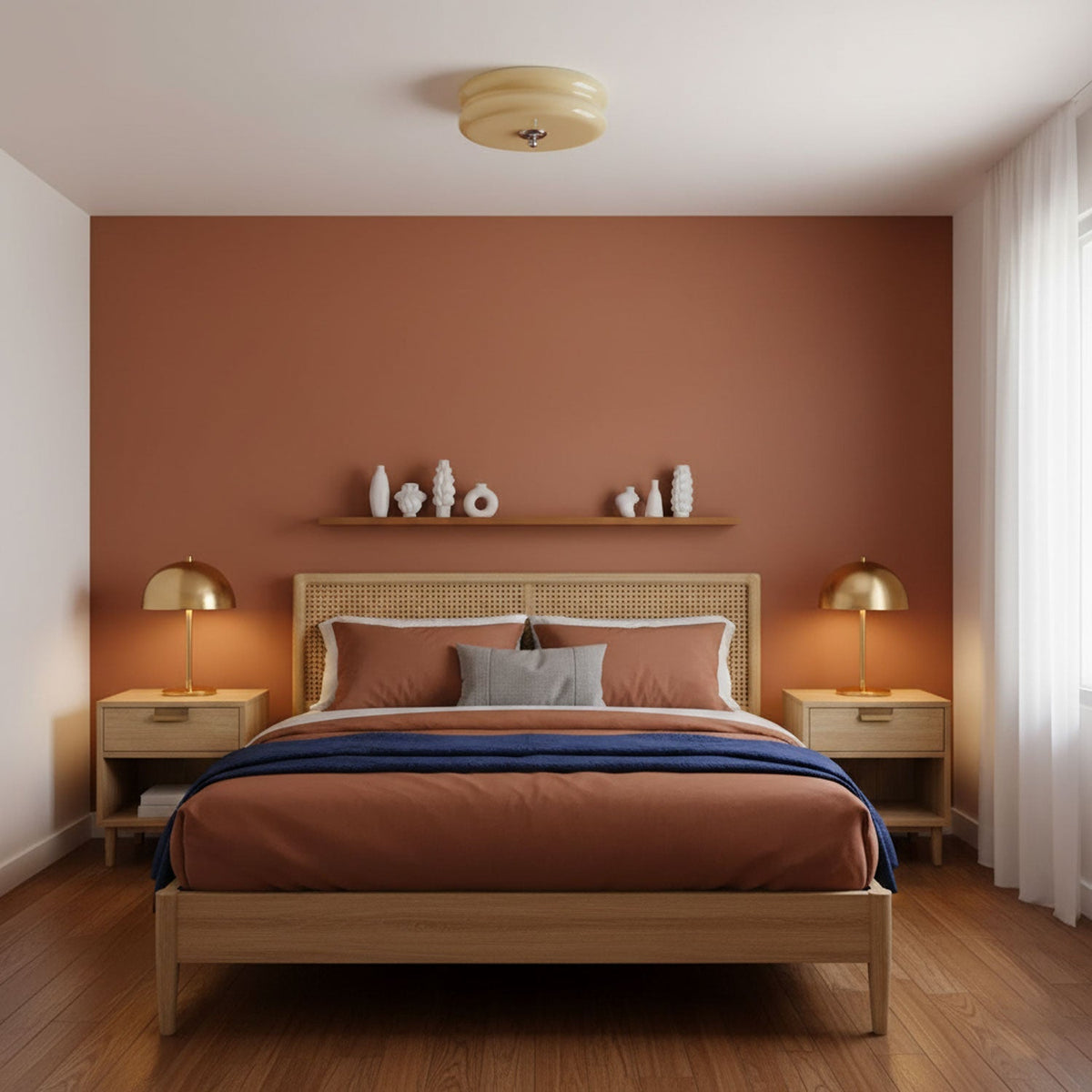 Lámpara de techo LED de montaje empotrado con pantalla de vidrio esmerilado y metal cromado dorado para dormitorio, sala de estar, comedor, pasillo y entrada, estilo tradicional