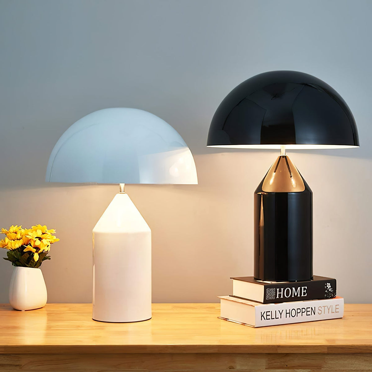 Metal Architectural Accent Lamp 14 in Sculptural Shape Soft Glow Nightstand Light Bedroom Side Table Decor Modern Minimal Home Office