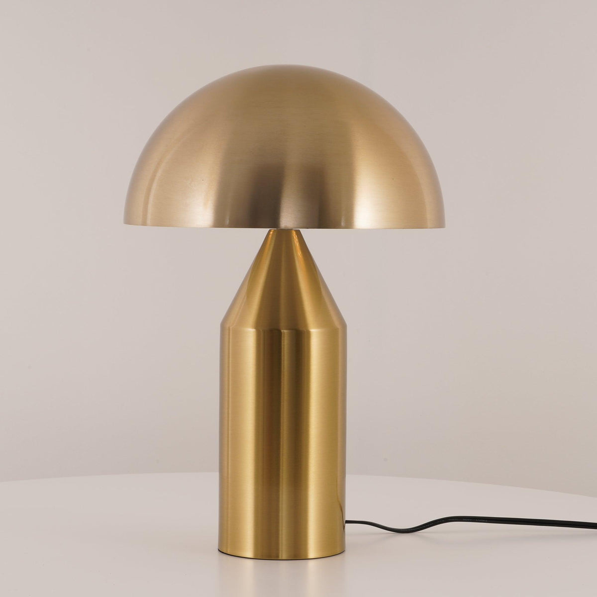 Metal Architectural Accent Lamp 14 in Sculptural Shape Soft Glow Nightstand Light Bedroom Side Table Decor Modern Minimal Home Office
