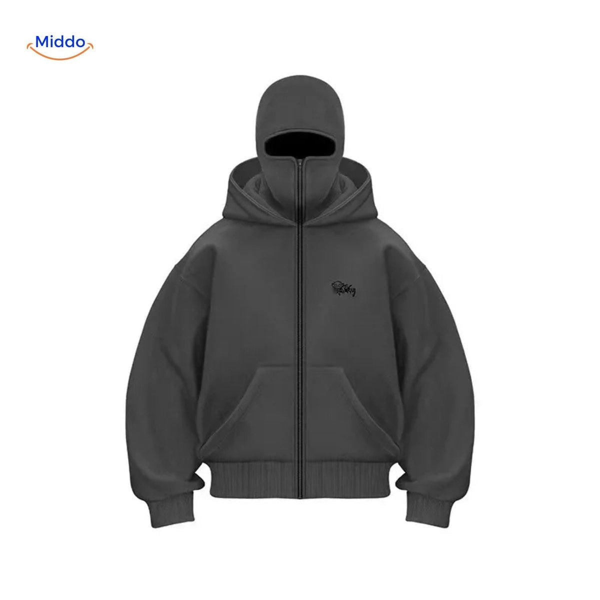 Cotton Double-Hood Pullover Sweatshirt – Unisex Fall & Winter Layering Essential for Men & Women