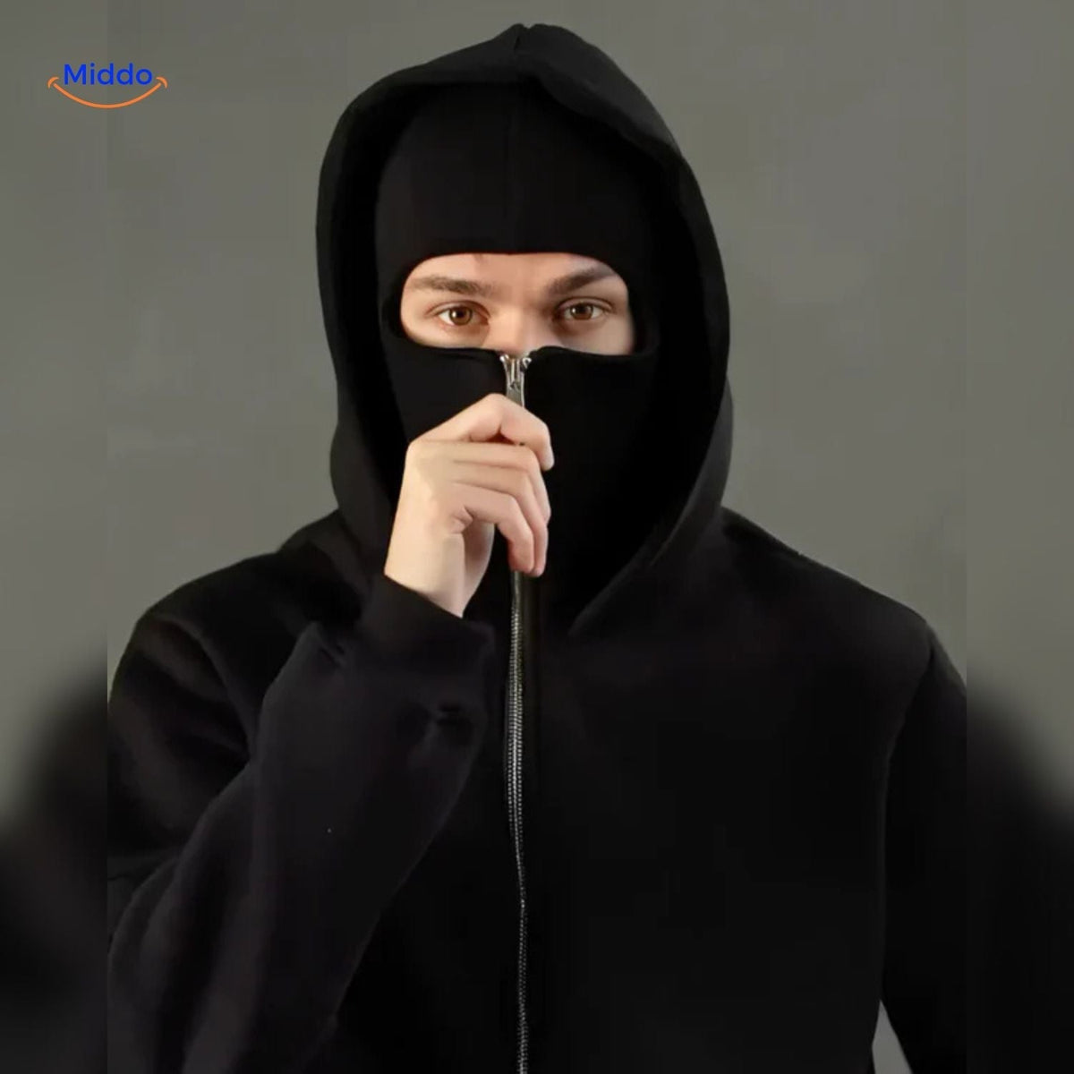 Cotton Double-Hood Pullover Sweatshirt – Unisex Fall & Winter Layering Essential for Men & Women