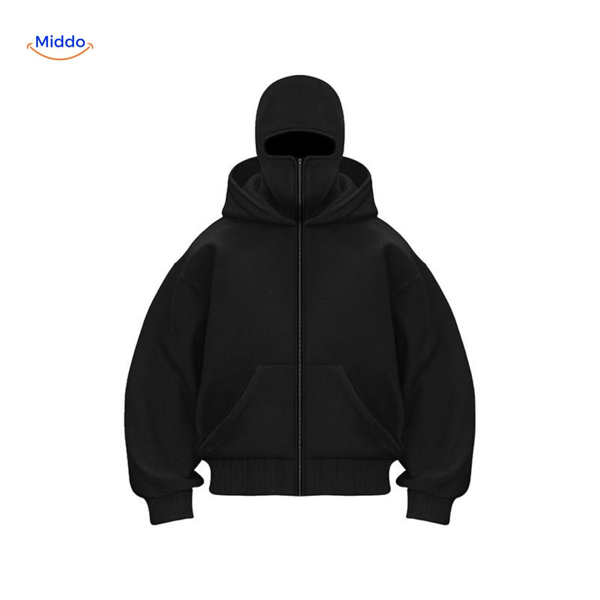 Cotton Double-Hood Pullover Sweatshirt – Unisex Fall & Winter Layering Essential for Men & Women