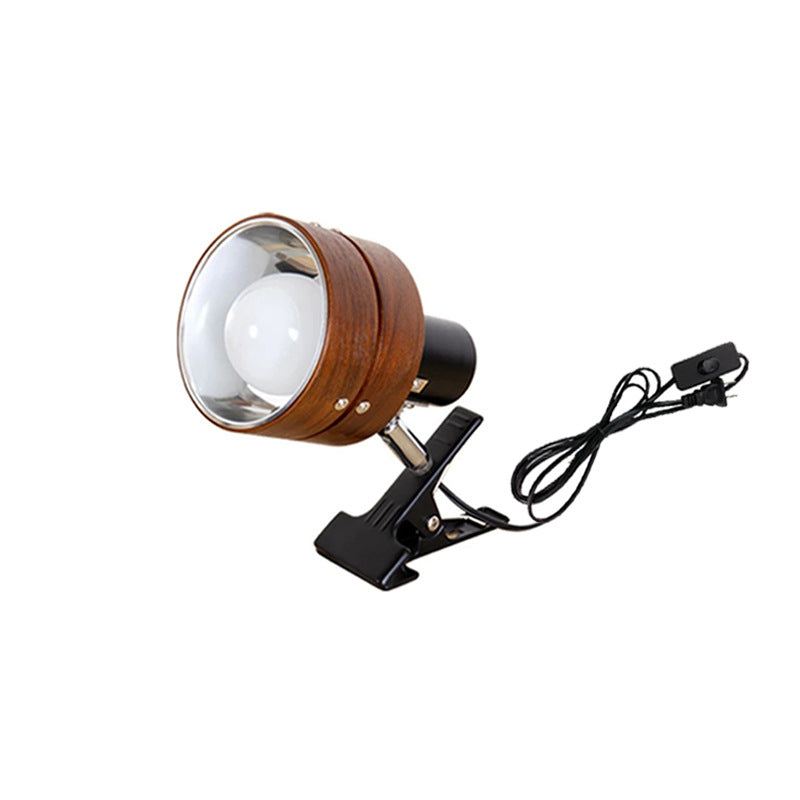 Houten wandlamp met stekker 15×10 cm walnootafwerking LED-compatibel accentverlichting E26-fitting voor slaapkamers gangen leeshoeken minimalistisch Japans | Thomler