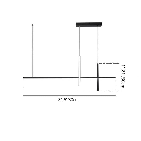 Modern LED Pendant Light with Adjustable Height for Dining Room, Restaurant & Bar | Acrylic