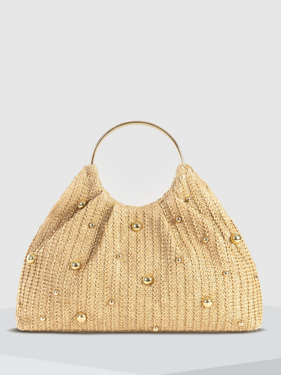 Bolso hobo con cuentas