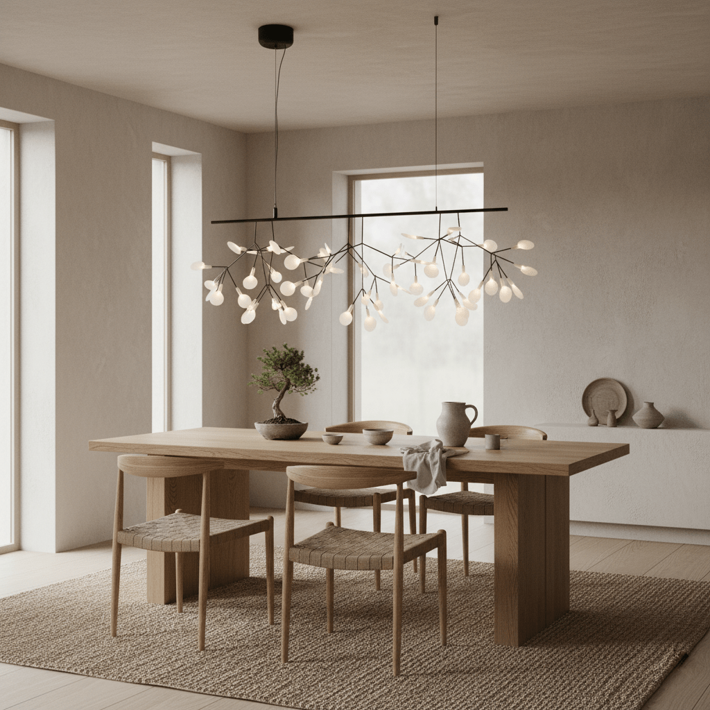 Vertakkende led-kroonluchter met acryl bloemblaadjes, zwarte afwerking, 20W geïntegreerde verlichting, dimbaar, optionele afstandsbediening, modern statement-armatuur, voor binnenshuis/woonkamer