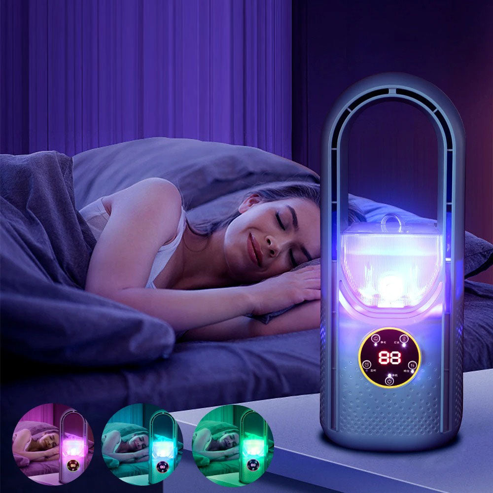 Persönlicher USB-betriebener 12-Zoll-Tisch-Verdunstungskühler, tragbarer Ventilator mit 6 Geschwindigkeitsstufen und Fernbedienung für Schlafzimmer, Büro, Wohnheim und kleine Räume