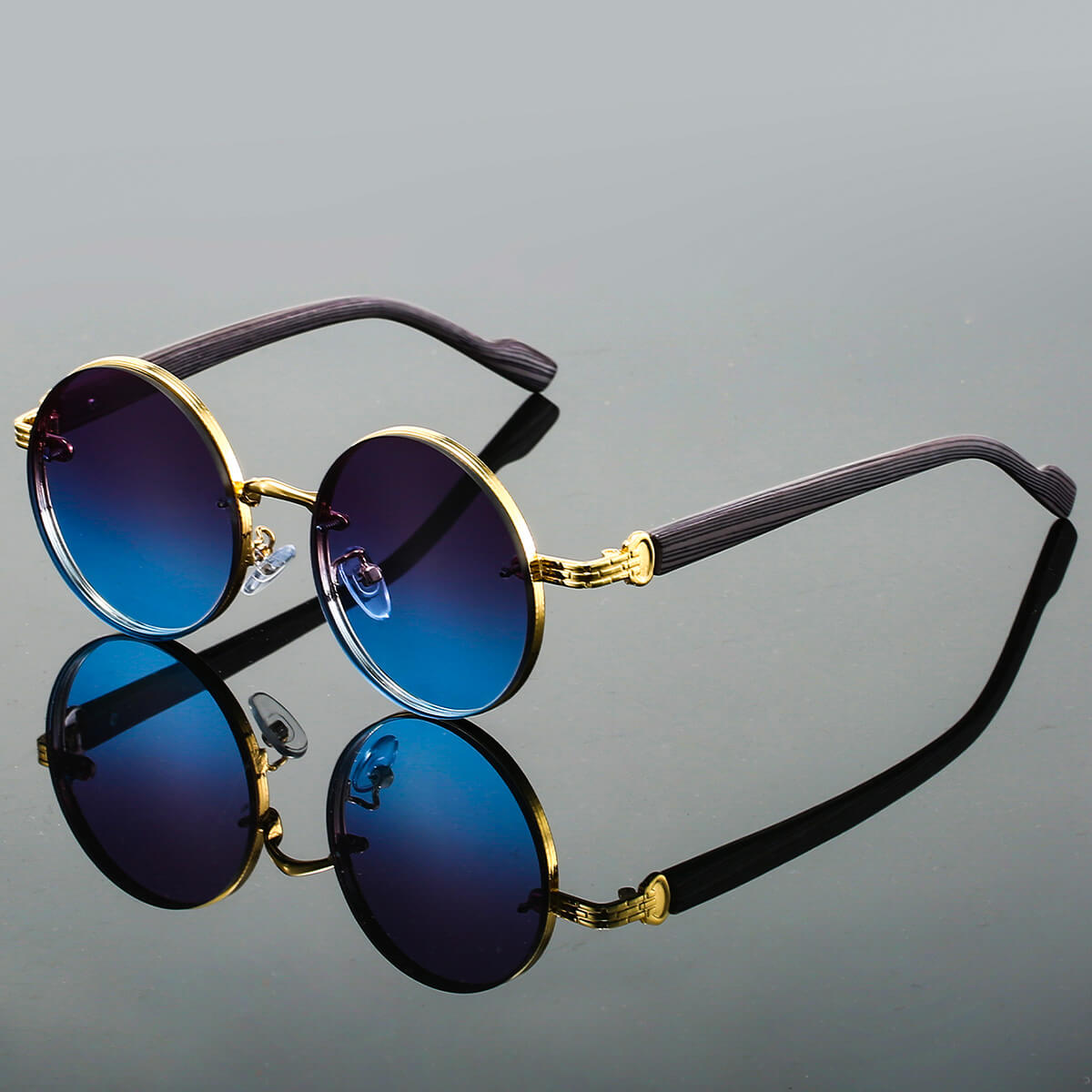 Circle Frame Sunglasses with UV400 Protection for Women & Men – Vintage Style Eyewear for Outdoor Fashion | Thomler