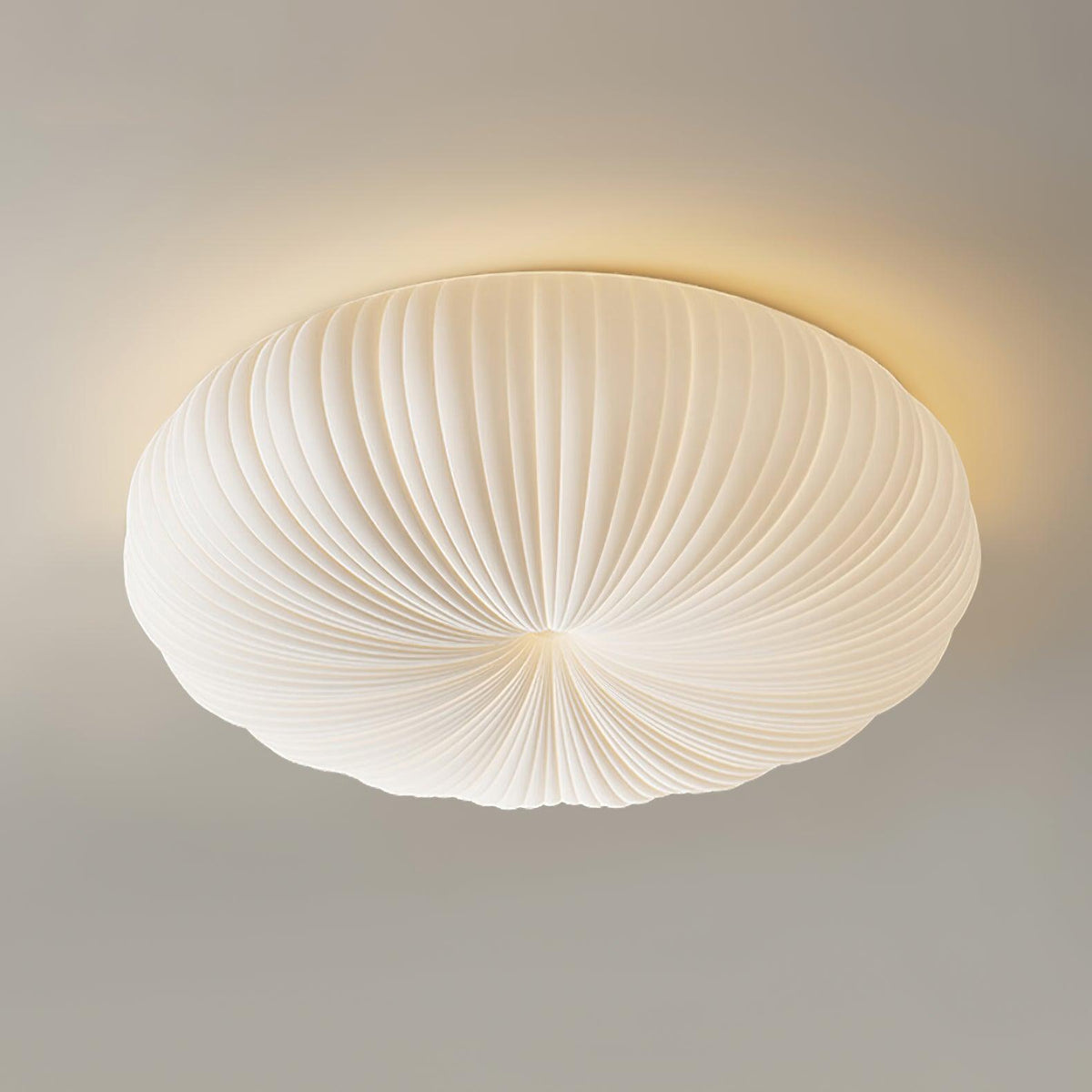 Round Flush Mount LED Light with Remote Control White 22 Inch Dimmable for Bedroom Living Room Kitchen Modern Low Profile Fixture | Thomler
