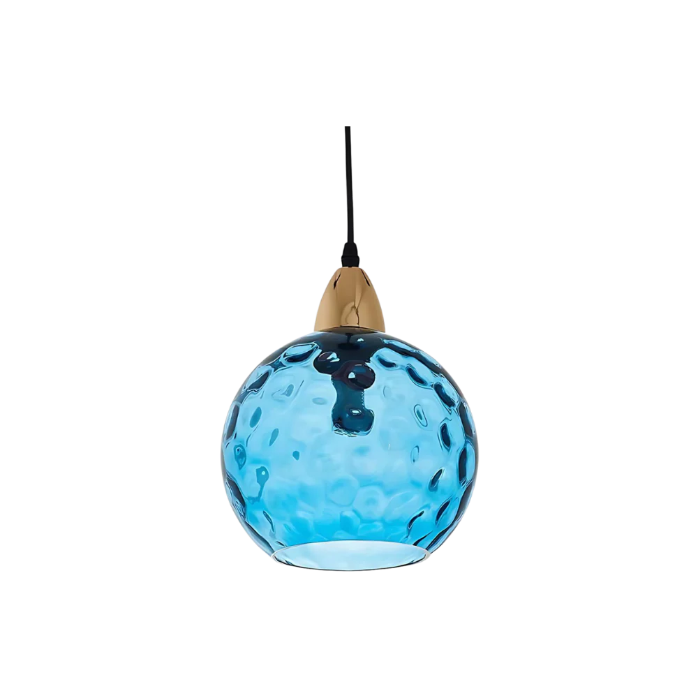 Getextureerde glazen hanglamp 7,9 inch, verlichting voor kookeiland in de eetkamer, in hoogte verstelbare moderne bolvormige pendellamp, minimalistische plafondlamp voor K | Thomler