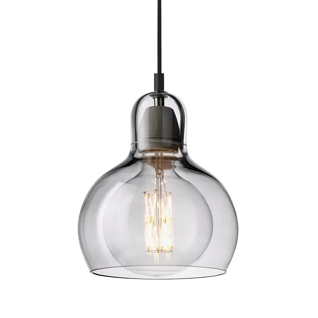 Hanging Ceiling Light Fixture Glass Globe 8 Inch Diameter Ambient Glow for Kitchen Island Entryway Hallway Bedside Nook E27 Socket 40W | Thomler