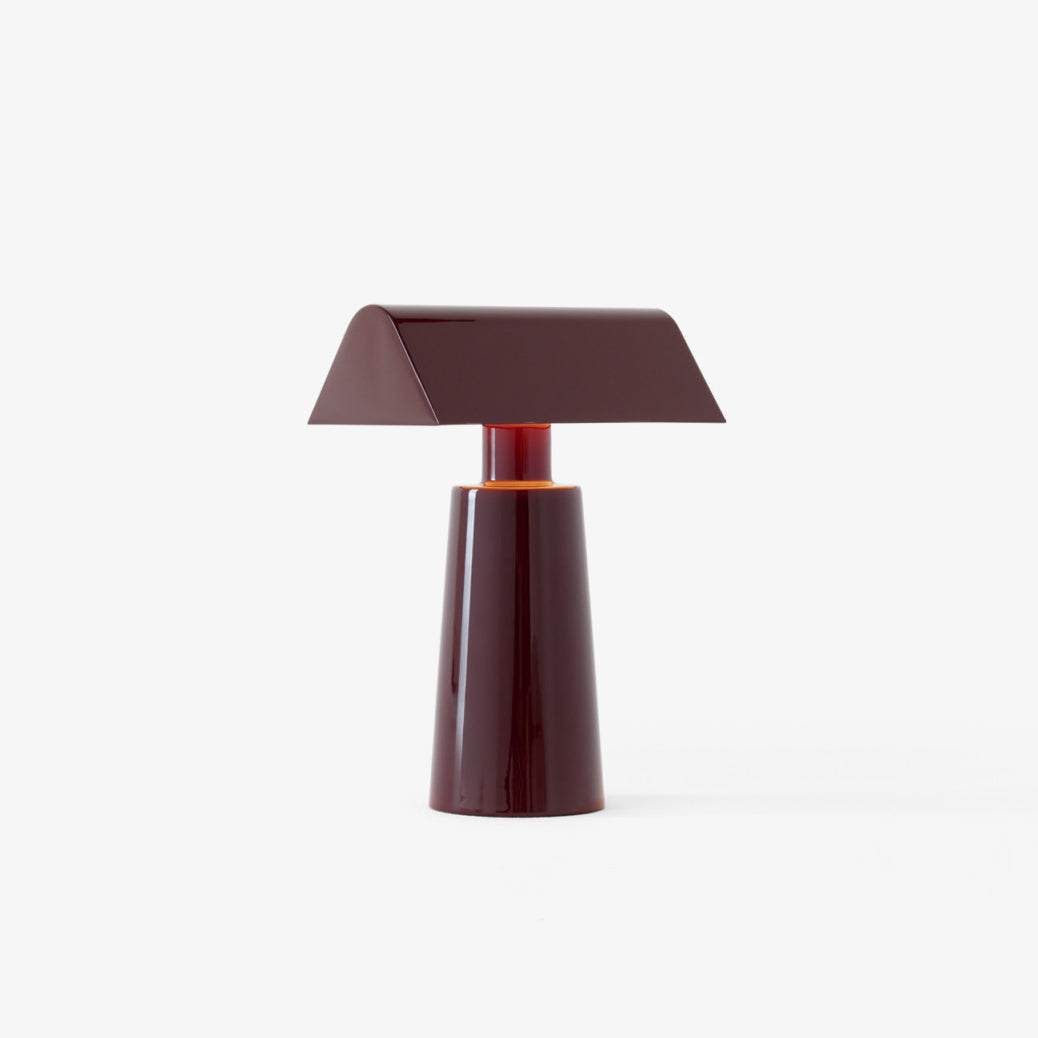 LED-Schreibtischlampe mit USB-Ladeanschluss – Touch-Steuerung, 3 Farbtemperaturen, verstellbare Leseleuchte aus Stahl für Büro, Schlafzimmer, Arbeitszimmer – Rot, | Thomler