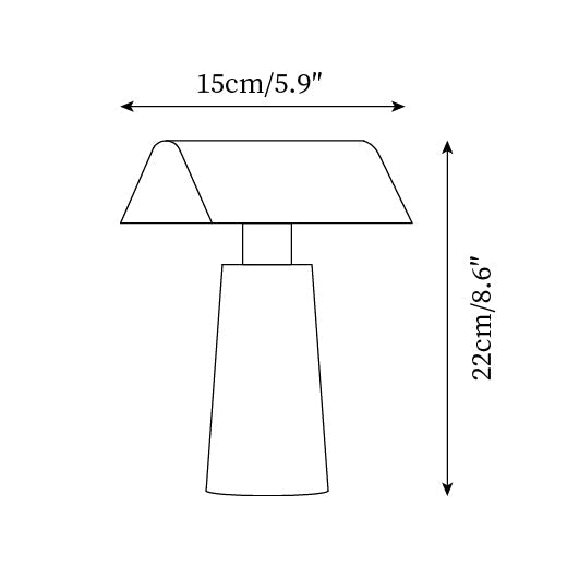 LED-Schreibtischlampe mit USB-Ladeanschluss – Touch-Steuerung, 3 Farbtemperaturen, verstellbare Leseleuchte aus Stahl für Büro, Schlafzimmer, Arbeitszimmer – Rot, | Thomler